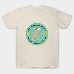 Cowboy Yee Haw Possum T-Shirt